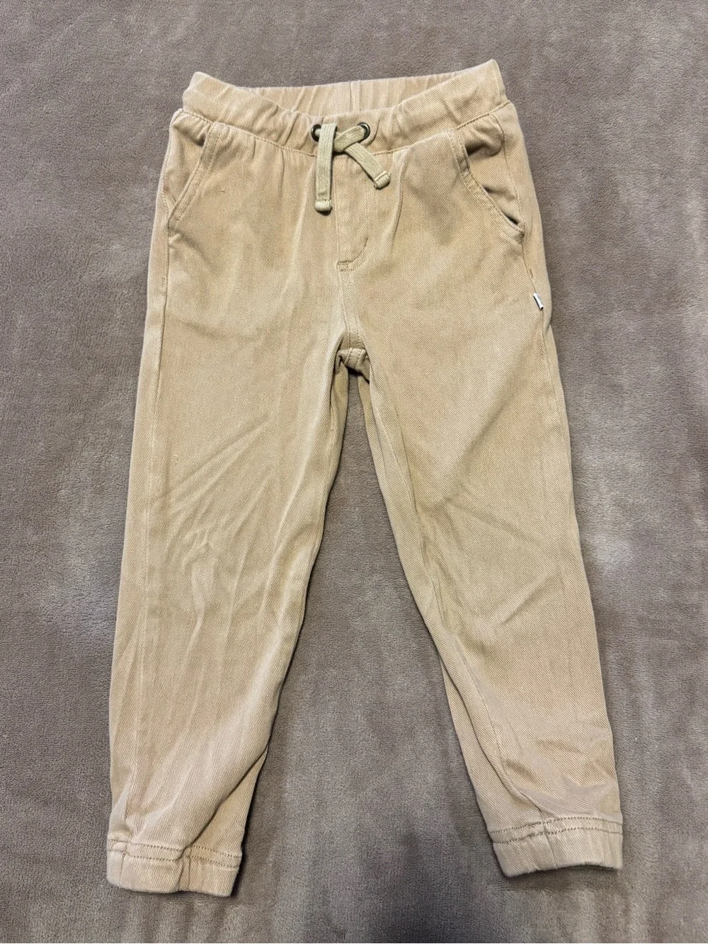 Little Sleepies Play Toasted Hazelnut Denim Jogger, 4T